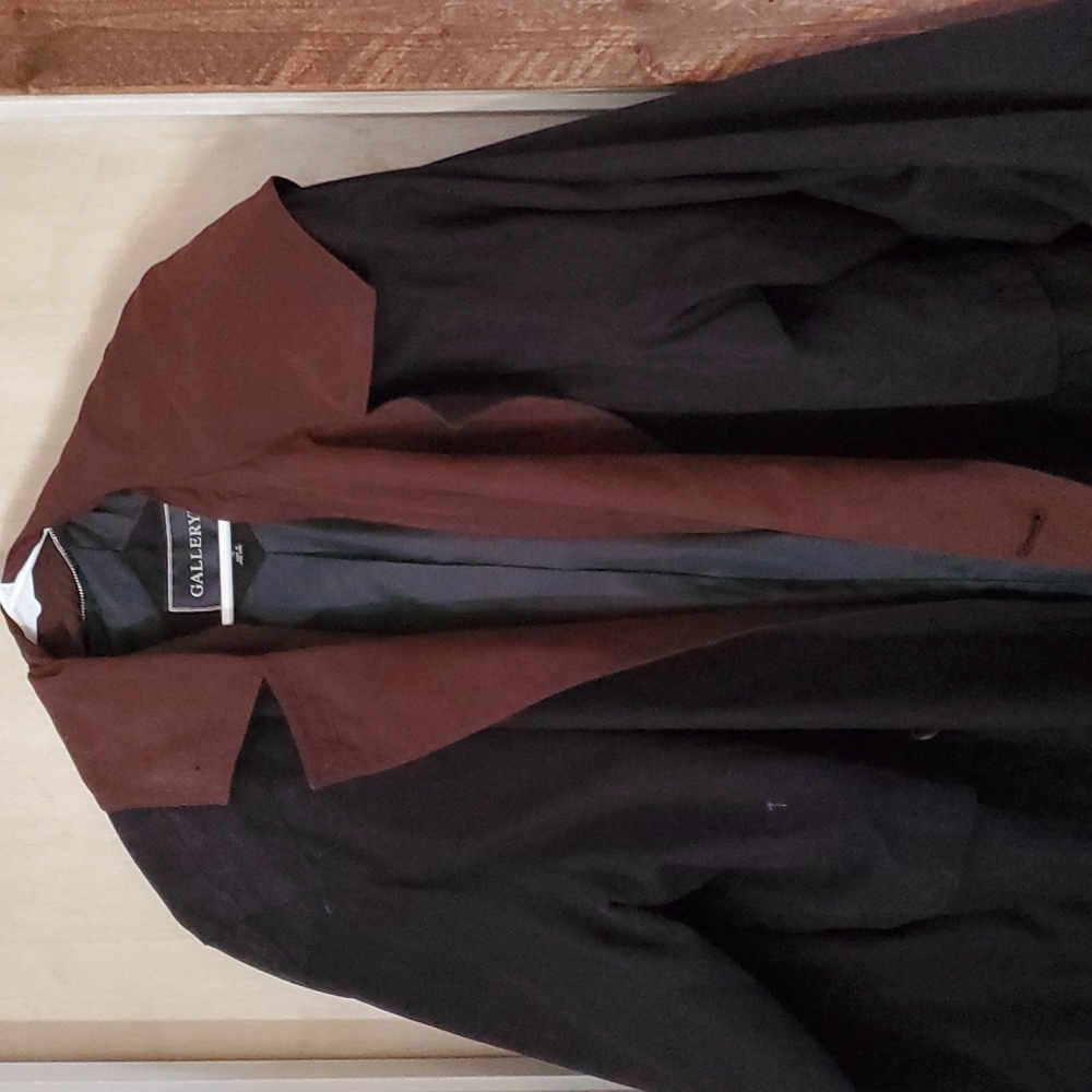 Long black dress coat